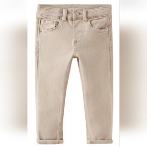 Zara Kids Light Beige Jeans 2-3Y